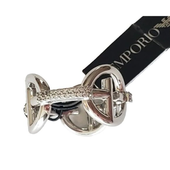Emporio Armani Jewelry - NEW $150 EMPORIO ARMANI CRYSTAL STERLING SILVER RING SZ 7